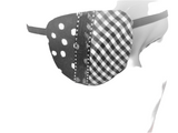Unisex handmade eye patch "FATIMA"/ 100% cotton/ fashion accessory/ eye care