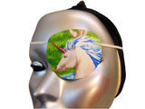 Unisex handmade cotton eye patch/ UNICORN theme/ vision accessory/cataract aid/whimsical