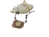 Woman's handcrafted pendant necklace"TSARINA  ANASTASIA"/copper, tiger's eye/ ONLY 1