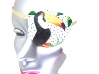 EYE PATCHES "RAINFOREST BIRDS"/ 2 STYLES/ handmade/ cotton/ eye care/ cataract aid/ stylish