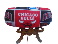 Unisex  handmade hard eyeglass case with a CHICAGO BULLS motif/health & beauty/vision care