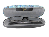 ADULT HANDMADE EYEGLASS CASE "PAISLEY PARTY" accessory case, vision aid, chic