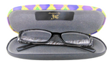 UNISEX HANDMADE HARD EYEGLASS CASE "CURIOSITY"/ vision accessory/ eye-catching design