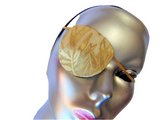 Woman's handmade eye patch "GLADE"/ eye care/ cataract aid/ health & beauty/ CHOICE OF 4 COLORS