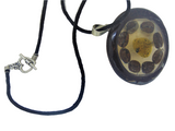 Unisex pendent necklace"SIROCCO"/handmade: amber, coconut, coffee beans/artistic/ONLY 1