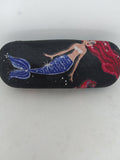 Unisex handmade hard eyeglass case "MAJESTIC MERMAID"/ vision accessory/ health & beauty/ bag or purse item/ accessory case/2 DESIGNS