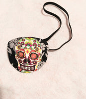 Unisex handmade cotton eye patch/"PSYCHEDELIC SKULL" /health & beauty/ eye care/cataract aid