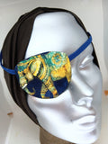 Unisex eye patch "CHARGING ELEPHANT"/ handmade eye patch/fashion eye patch/ fancy eye patch/ medical eye patch/ adult eye patch