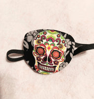 Unisex handmade cotton eye patch/"PSYCHEDELIC SKULL" /health & beauty/ eye care/cataract aid
