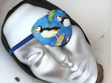 Adult unisex puffin eye patch handmade with 100% cotton. Fashion eye patch health care/vision care/eye care/eye treatments fancy eye patch