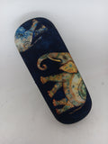MAN'S HARD HANDMANDE EYEGLASS CASE "ELEPHANT FAMILY"/accessory case/dynamic design/quality made