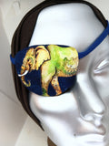 Unisex eye patch "CHARGING ELEPHANT"/ handmade eye patch/fashion eye patch/ fancy eye patch/ medical eye patch/ adult eye patch