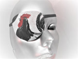 UNISEX HANDMADE EYE PATCH "ROCKING ROOSTER"/ vision care/ cataract aid/ health & beauty