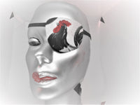 UNISEX HANDMADE EYE PATCH "ROCKING ROOSTER"/ vision care/ cataract aid/ health & beauty