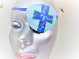 UNISEX EYE PATCH "SACRED CROSS"/ handmade, eye care, health & beauty, cataract aid