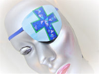 UNISEX EYE PATCH "SACRED CROSS"/ handmade, eye care, health & beauty, cataract aid