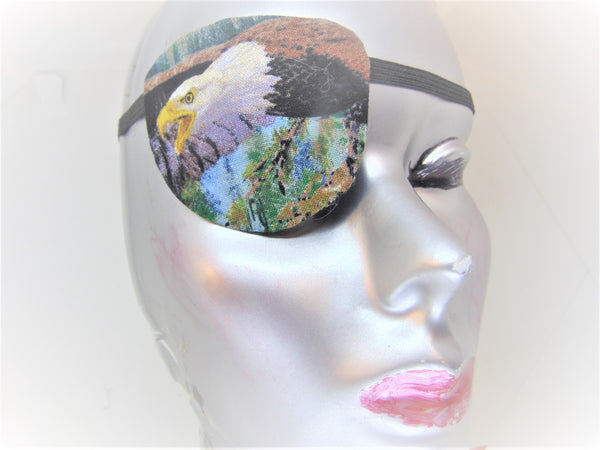 UNISEX HANDMADE EYE PATCH "AMERICAN EAGLE"/eye care/cataract aid/America's bird