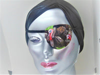 Unisex handmade eye patch "TOM TURKEY"/ 100% cotton/ eye care/ vision aid/ cataract aid/2 styles