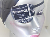 Unisex handmade cotton eye patches "MOTORCYCLE theme"/3 STYLES/eye care/vision aid/artisy