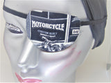 Unisex handmade cotton eye patches "MOTORCYCLE theme"/3 STYLES/eye care/vision aid/artisy