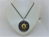 Unisex pendent necklace"SIROCCO"/handmade: amber, coconut, coffee beans/artistic/ONLY 1