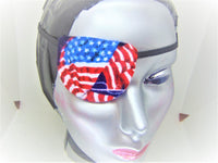 Unisex eye patches, "OLD GLORY"/  handmade / 2 styles/health & beauty/vision care /one size all