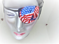 Unisex eye patches, "OLD GLORY"/  handmade / 2 styles/health & beauty/vision care /one size all