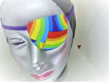 Unisex handmade gay pride eye patch with Rainbow theme /vision care /eye treatments/2 STYLES