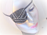 HANDMADE SEQUIN EYE PATCH "TWILIGHT ZONE"/chic/jazzy design/eye care/2 STYLES