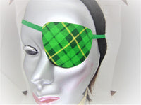 UNISEX HANDMADE EYE PATCH "ST. PATRICK"/ Irish heritage/ eye care/cataract aid