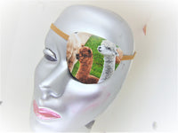 Unisex handmade cotton eye patch/ LLAMA theme/ vision aid/ health & beauty/cataract aid/ocular aid