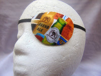 Men's handmade eye patch, "Beer, Beer, Beer"/ vision aid, eye care/ cataract aid/