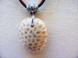 woman's handmade necklace/radiolaria stone