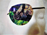 Child's handmade eye patch "DINO DOINGS"/ vision aid/ eye care/ dinosaur theme/ eye treatment