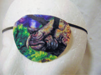 Child's handmade eye patch "DINO DOINGS"/ vision aid/ eye care/ dinosaur theme/ eye treatment