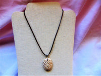 woman's handmade necklace/radiolaria stone