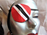 Unisex handmade eye patch "TRINIDAD & TOBAGO" /eye care/cataract aid/blind eye aid