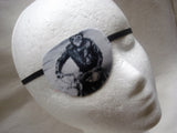 Unisex handmade cotton eye patch/"HIT THE ROAD"/motorcycle theme/eye care/cataract aid